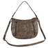 Women's Hobo Bag with Weathered Tooling in Tonal Brown