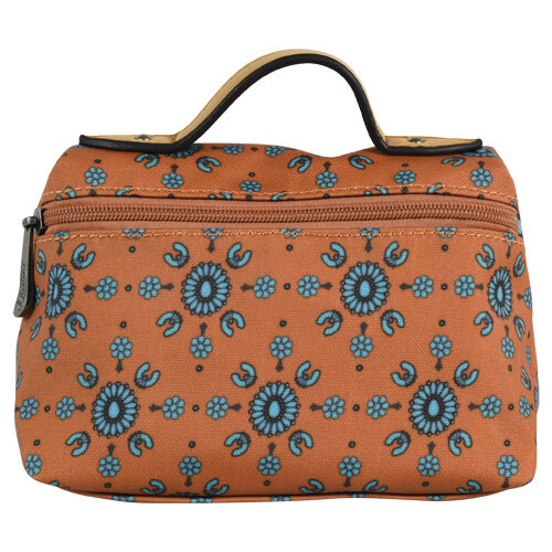 Women's Cosmetic Bag in Sunset Squash Blossom