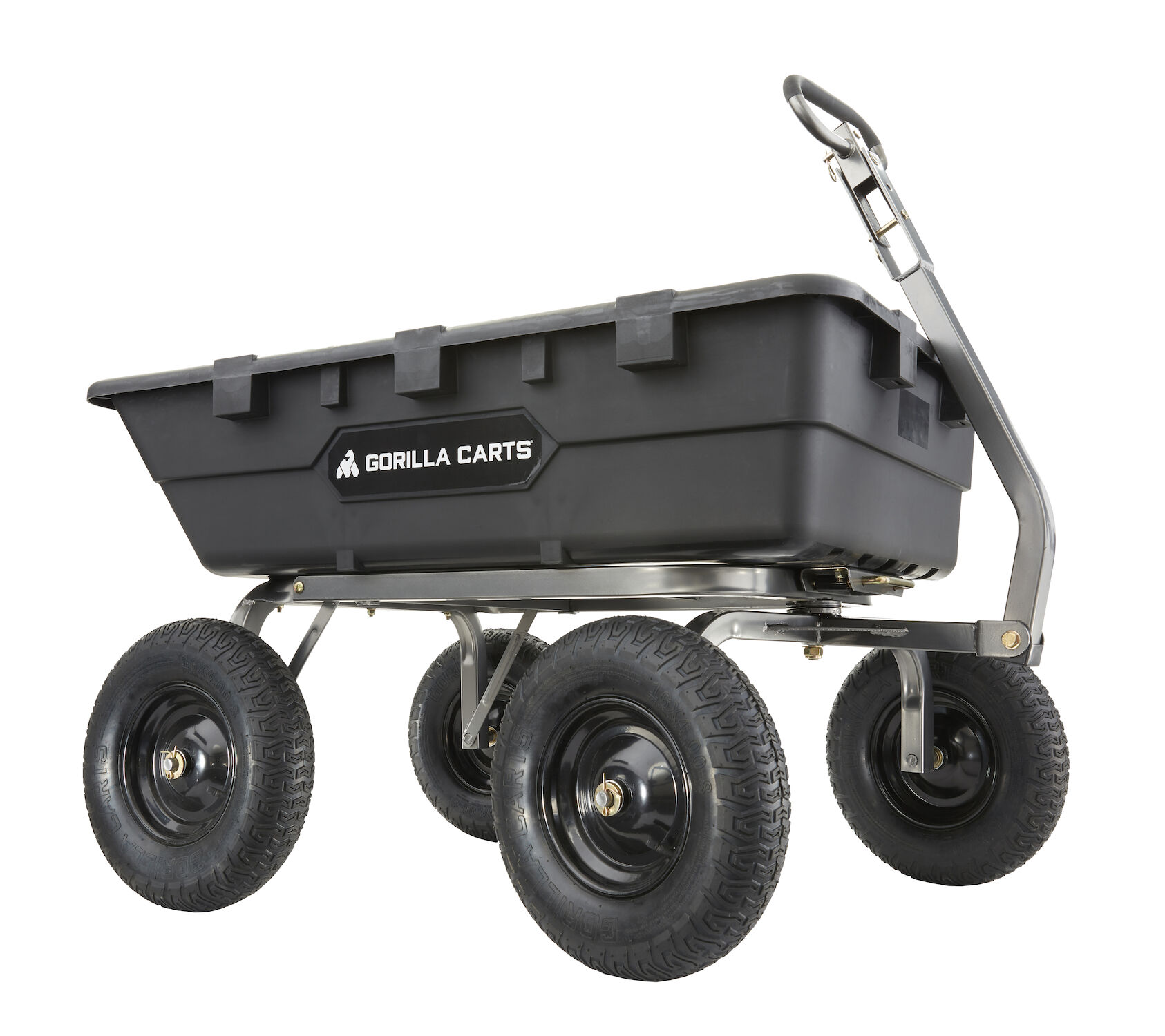 Gorilla Carts 10-Cu Ft Heavy Duty Poly Dump Cart