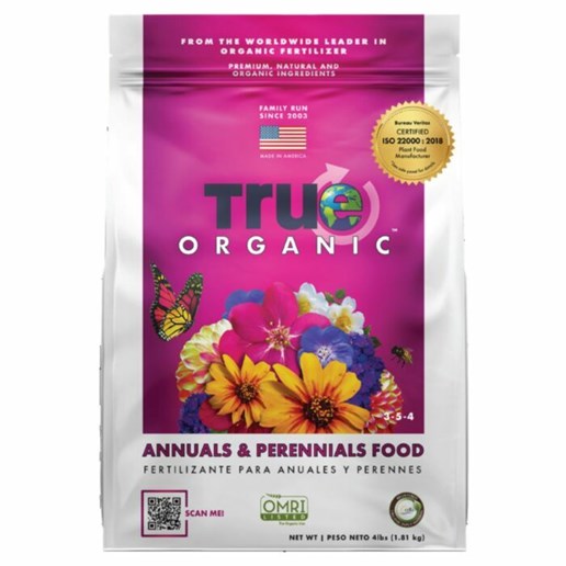 True Organic Annuals & Perennials Food, 4-Lb