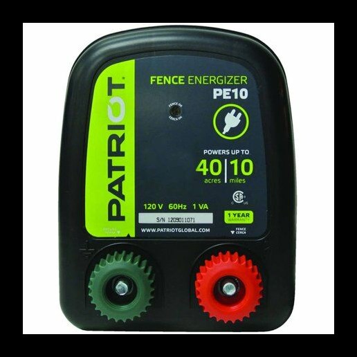 Patriot PE10 Electric Fence Energizer, .30 Joule