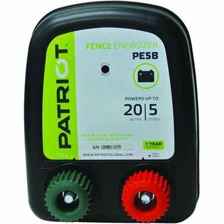 Patriot PB5B Battery Fence Energizer, .20 Joule