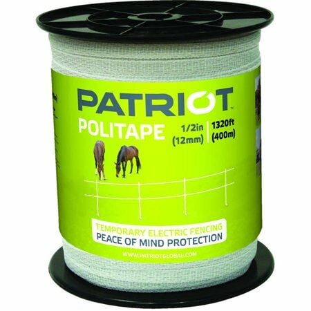 Patriot 1320-Ft x 1/2-In Politape in White