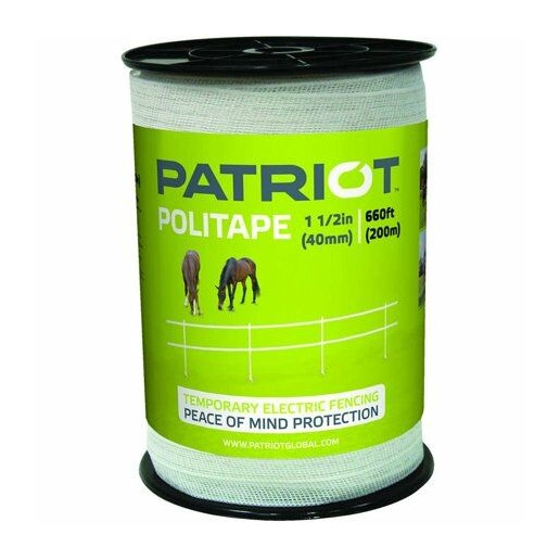 Patriot 660-Ft x 1 1/2-In Politape in White
