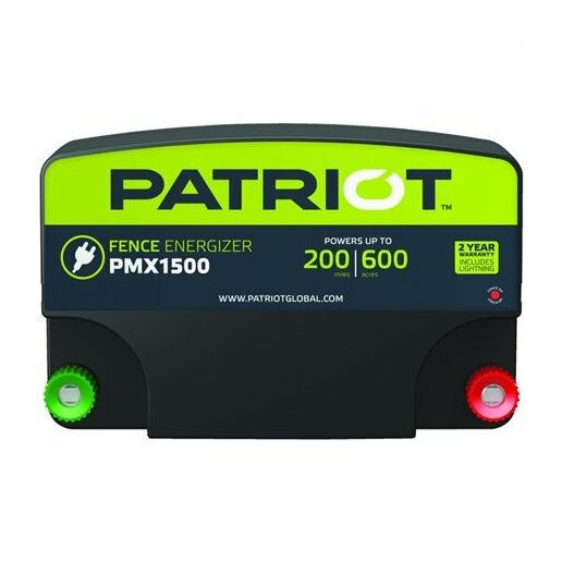 Patriot PMX1500 Fence Energizer, 15 Joule