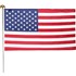 American Flag Kit 3-Ft x 5-Ft Flag with 5-Ft Steel Pole and Bracket