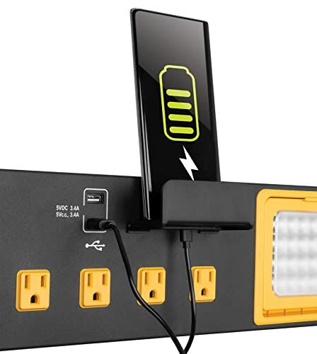 3-in-1 Heavy Duty Workshop Power Strip