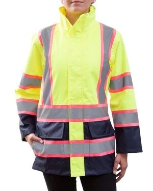 Women's Class 2 High-Vis Rain Jacket