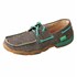 Women’s ecoTWX Boat Shoe Driving Moc with Turquoise Laces