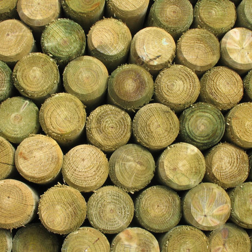 4-In x 8-Ft Douglas Fir Pressure Treated Round Wood Fence Post