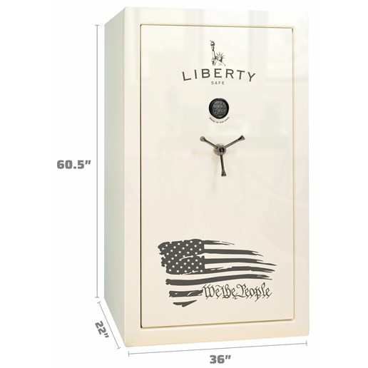 Liberty Safe We The People 44 Gun Safe in White