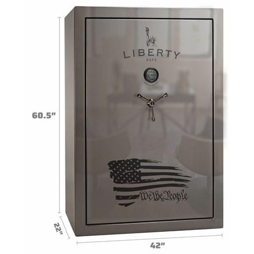 Liberty Safe We The People 60 Gun Safe in Gray Gloss