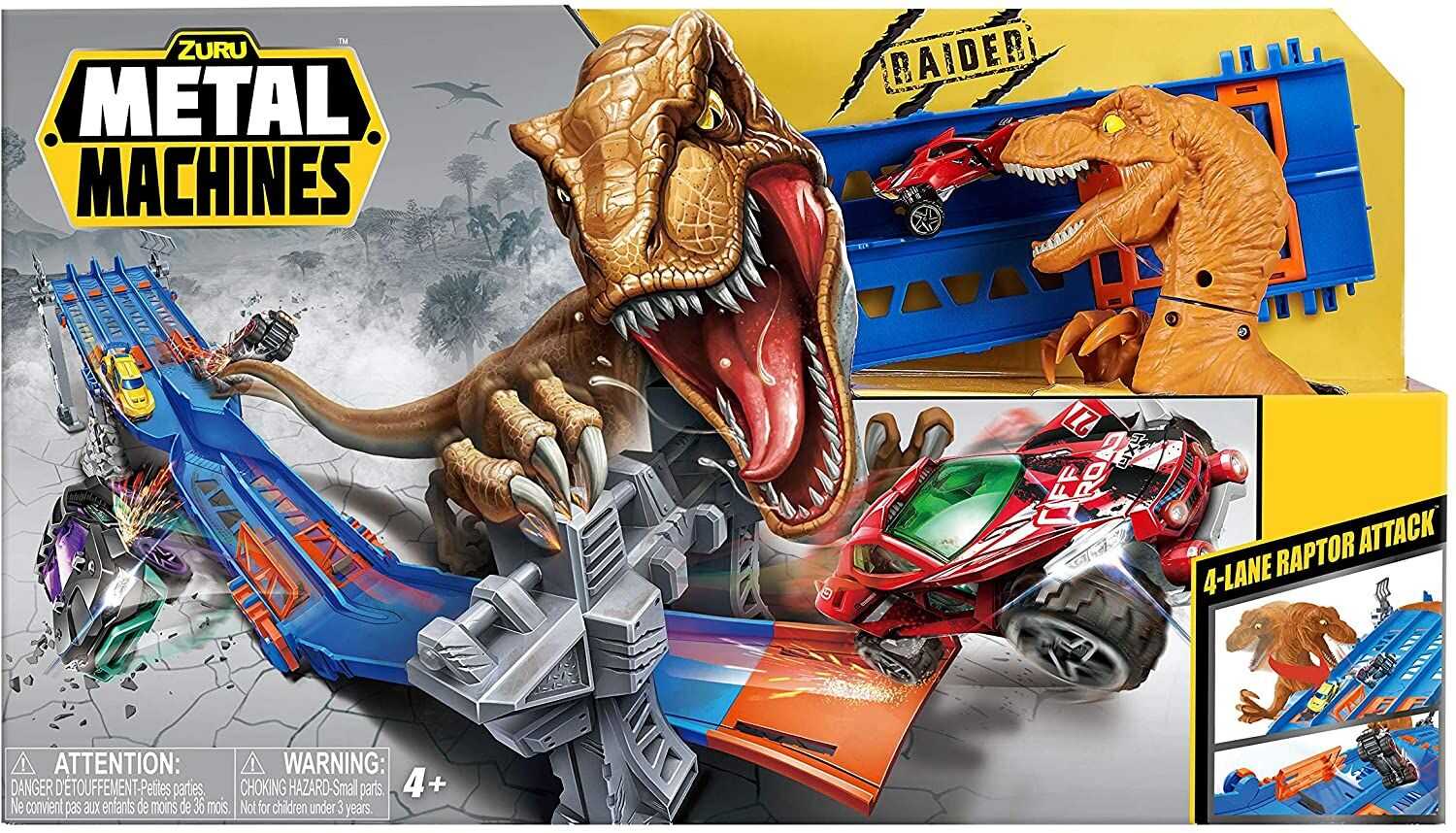 4-Lane Raptor Attack Track Playset