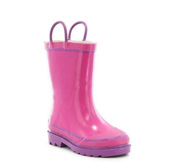 Kid's pink rainboot - click or tap to browse kid's or children's footwear at Coastal