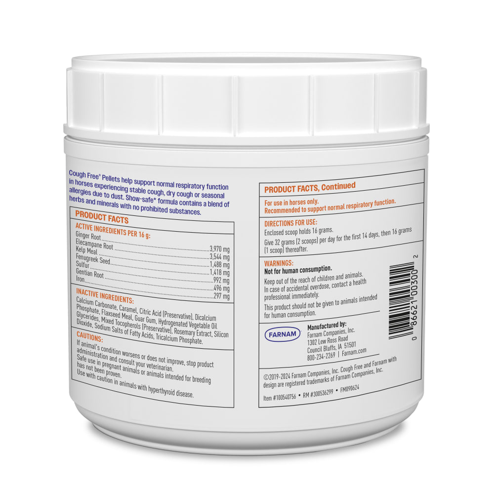 Farnam Cough Free Pellets, 1.75-Lb