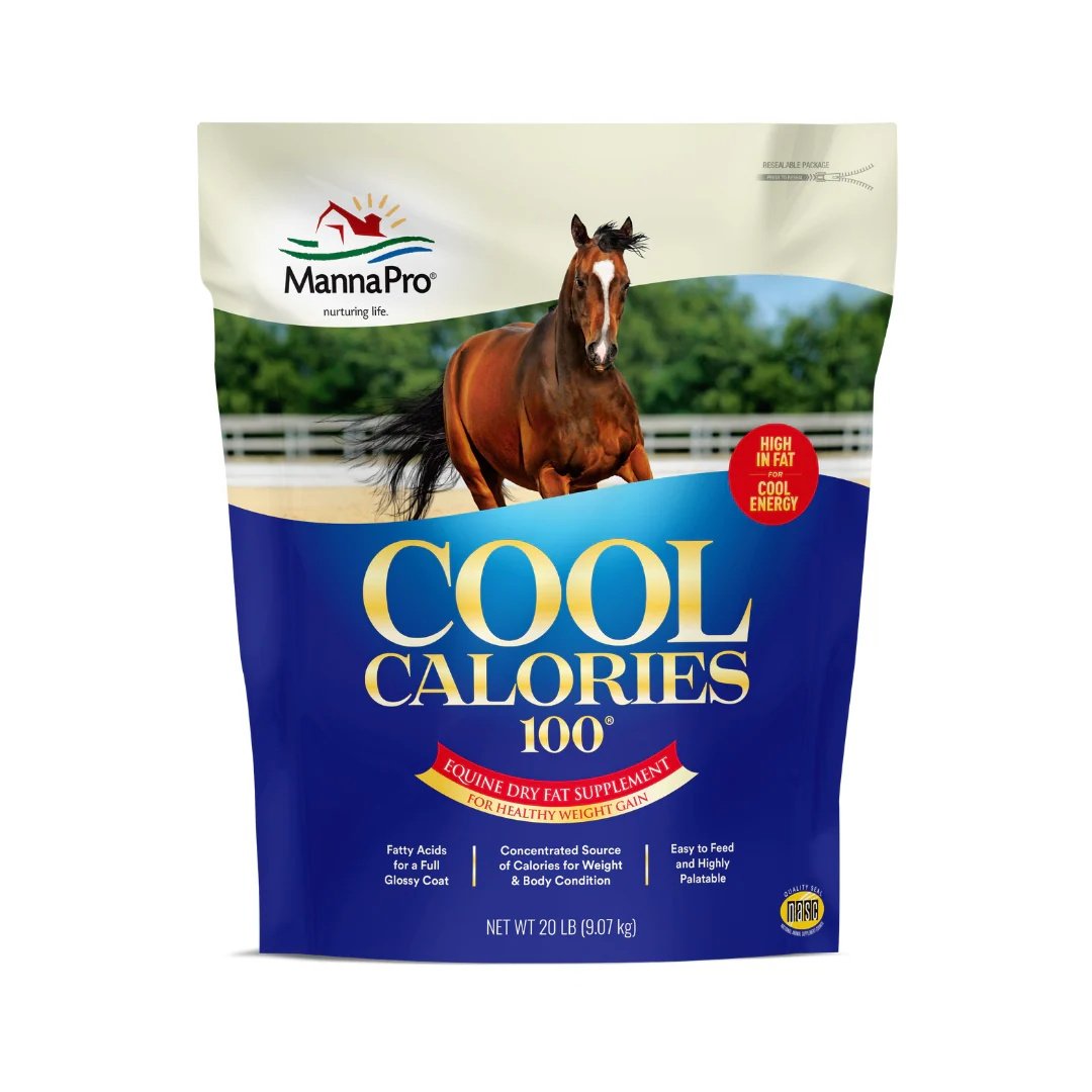 Manna Pro Cool Calories 100 Equine Dry Fat Supplement, 20-Lb
